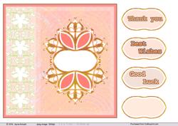 Decorative Labe Card Front-pink