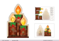 Candle shaped card