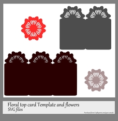 Floral card templates