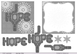 Hope and Joy card topper and Insert 6