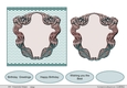 Chevron background with label layer and sentiments, 5.5 inches