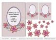 Thinking of You Sentiment in Oval Frame and Flowers