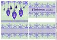 Purple Baubles and Snowflakes