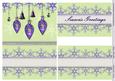 Purple Baubles and Snowflakes 2