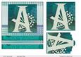 A Alphabet "deco Caps" Card