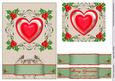 Decorative Heart (2) in Holly Frame