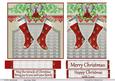 Red Christmas Stockings and Wreath