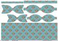 Christmas Robin Paper Bows and Blue Background Paper