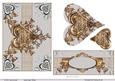 Decorative Heart-heart Decoupage-bronze-gold