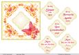 Corner Floral Design with Pink Butterflies