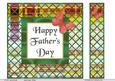 Happy Fathers Day -multicoloured Stripes with Butterfly 2