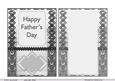 Happy Father's Day with Insert 3-b&w