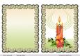 Christmas Candle with Florals 1