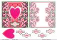 Valentine Topper in Pinks and Green