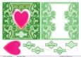 Valentine Topper in Bright Greens