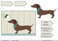 Dachshund Birthday Card Front