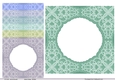 7x7in Decorative Embossed card Front with aperture