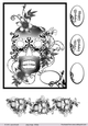 Scull and flowers 2
