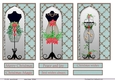 Christmas decorated manniquin card fronts