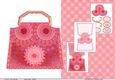Flowers Pink Bag shaped card