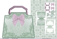 Swirls and Bow Bag Shaped card 2