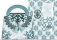 Snowflakes and holly - Bag Shaped card 2
