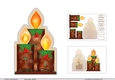Candle shaped card