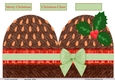 Christmas cake Shaped card
