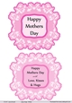Mothers Day floral sentiments - Fushia Pinks