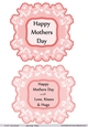 Mothers Day floral sentiments -Red  
