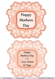 Mothers Day floral sentiments -Orange