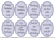 Birthday sentiments 1 -Purple floral