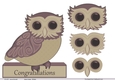Owl decoupage with Congratulations 3
