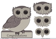 Owl decoupage with Congratulations 5