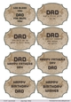 Fathers Day and Birthday sentiments in Browns