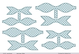Paper Bows Blue & White Polka Dots -2