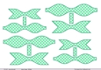 Paper Bows Green & White Polka Dots -2