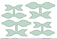 Paper Bows Green & White Polka Dots -1