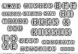 Birthday and other sentiments in greys