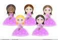 Flower Girls in pink