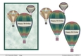 Hot air Balloon Decoupage Topper 3