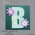 B Shaped card, Letter B, Alphabet Card