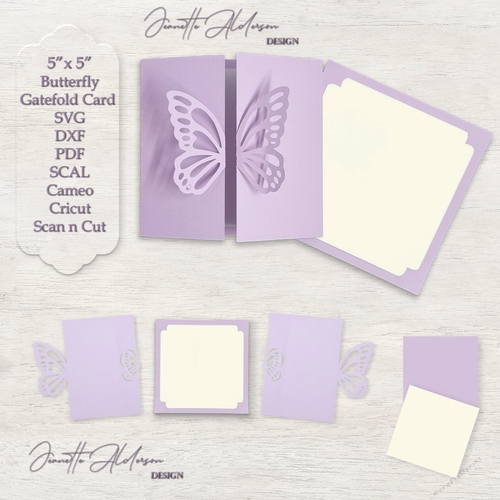 Butterfly Gatefold all occasions Birthday, Congratulations, Thank you, Get Well, Thinking of You, Butterfly cut file, cut file, 