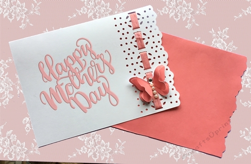 Coral Butterfly edge card