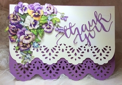 3D Pansy Greeting Card