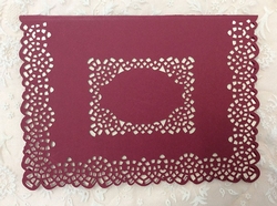 Lacey cutwork edge card