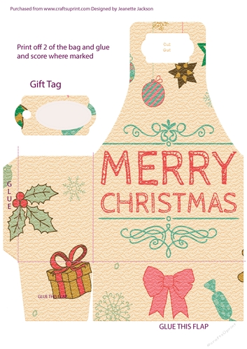 Merry Christmas No 2 Gift Bag