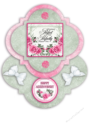 Anniversary Shaped Easel Card