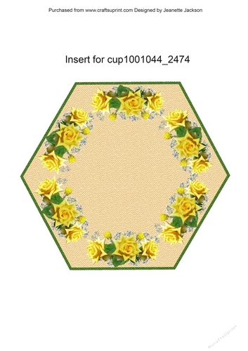 Insert for Butterfly and Roses Polygon Card cup1001044_2474