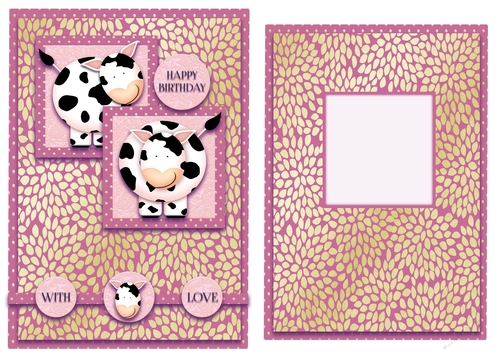 Moo Birthday Card